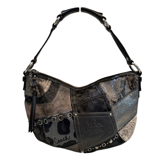 Coach Handbags - COACH Leather Multi Patch Shoulder Handbag